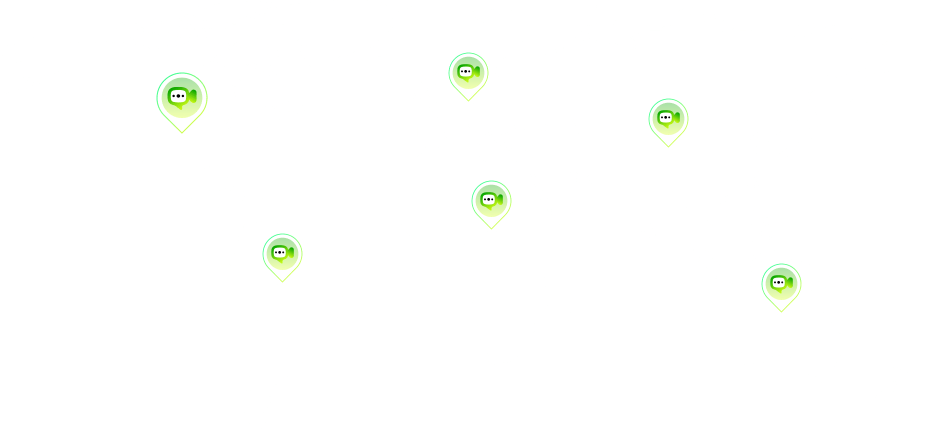 World map indicating the user diversity of OnlineCam.