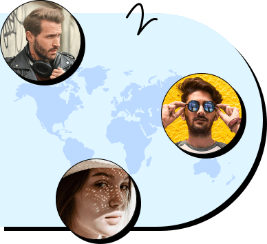 World map depicting the diversity of users on OnlineCam.